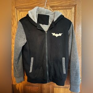 Glow in the dark Batman logo sweatshirt/jacket adult size S